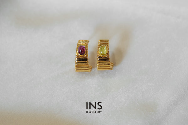 Sapphire 18K Gold Earrings