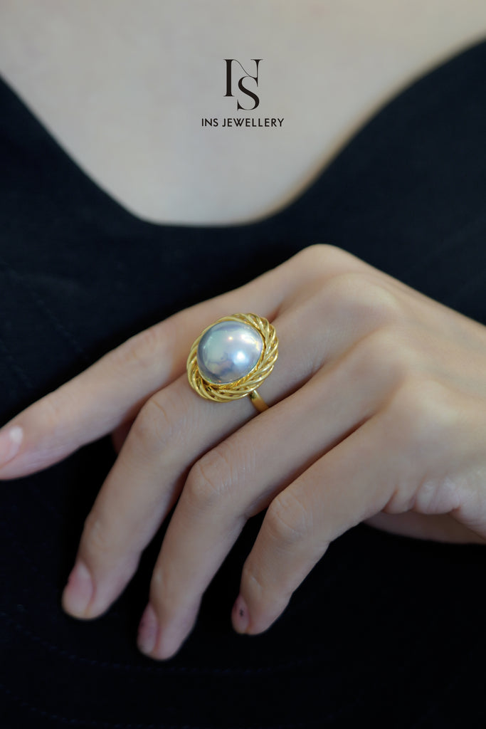 Mabé Pearl Ring