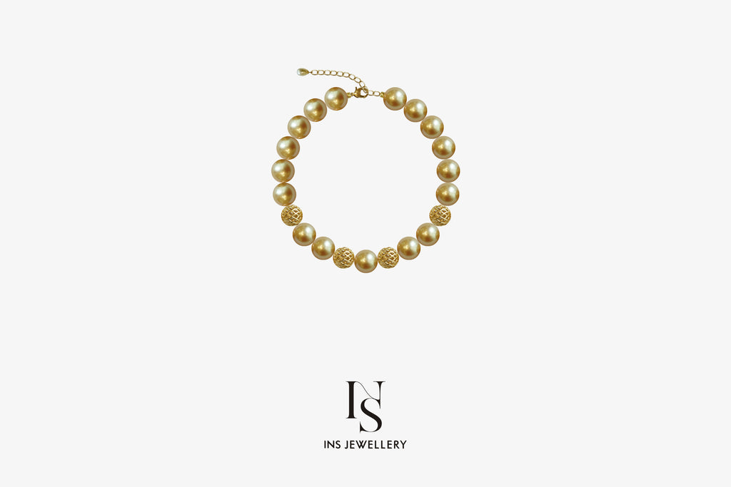 108 Golden Pearl Bracelet