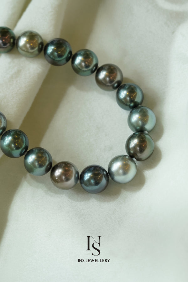 156 Multi Color Tahitian Pearl Necklace