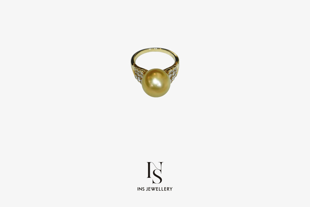 164 Golden Pearl Ring