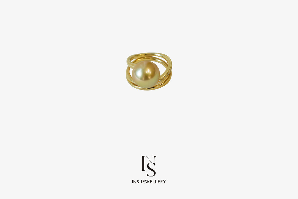 24 Golden Pearl Ring