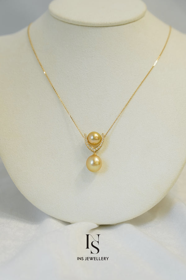 67 Golden Pearl Necklace