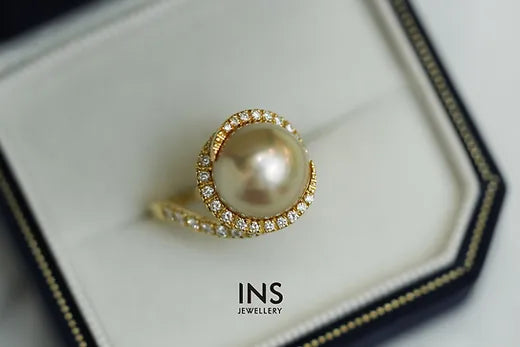 Golden Pearl Ring