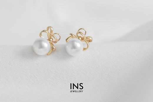 Japanese AKOYA Pearl Ear Studs