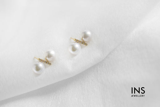 Japanese AKOYA Pearl Ear Studs