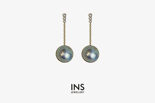 Mabé Pearl Drop Earrings