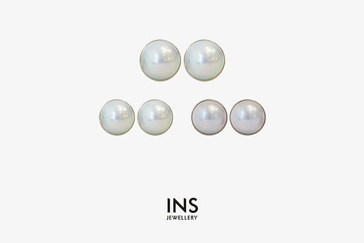 Mabé Pearl Ear Studs